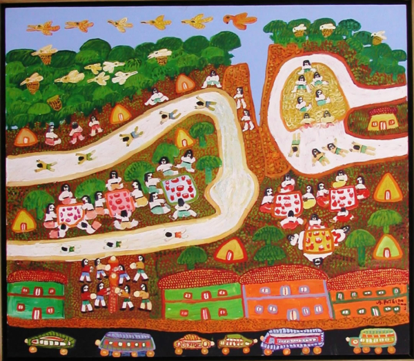 Pequenique na Roca 155x135cm 2003